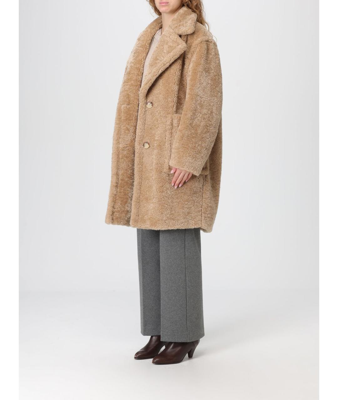 HUGO BOSS Бордовая полиэстеровая шуба, фото 3