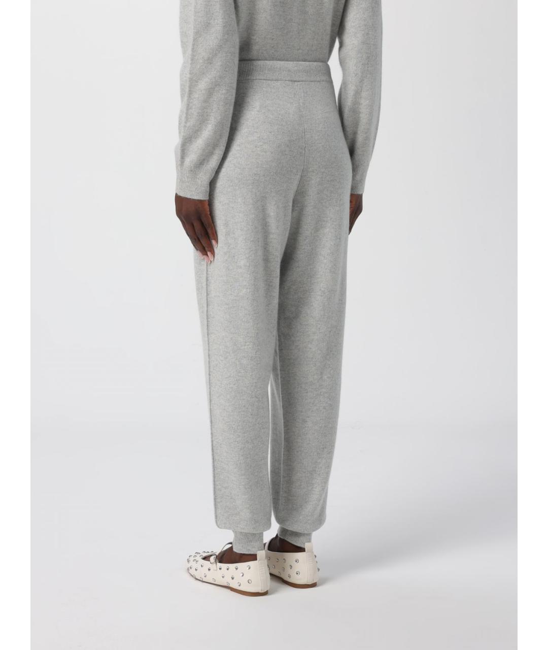 HUGO BOSS Серые шерстяные прямые брюки, фото 3