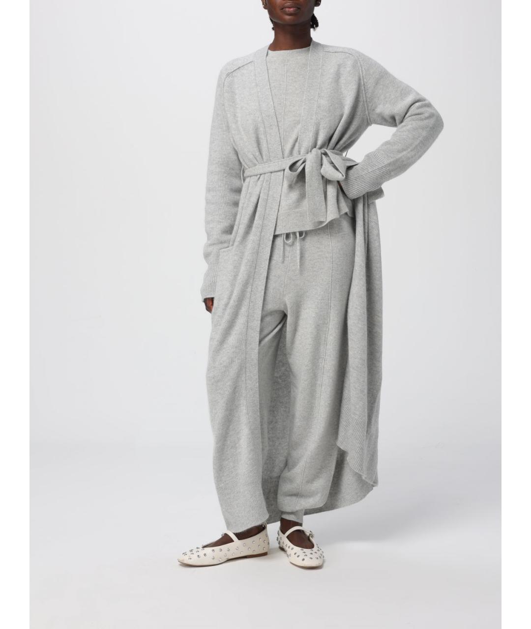 HUGO BOSS Серые шерстяные прямые брюки, фото 2