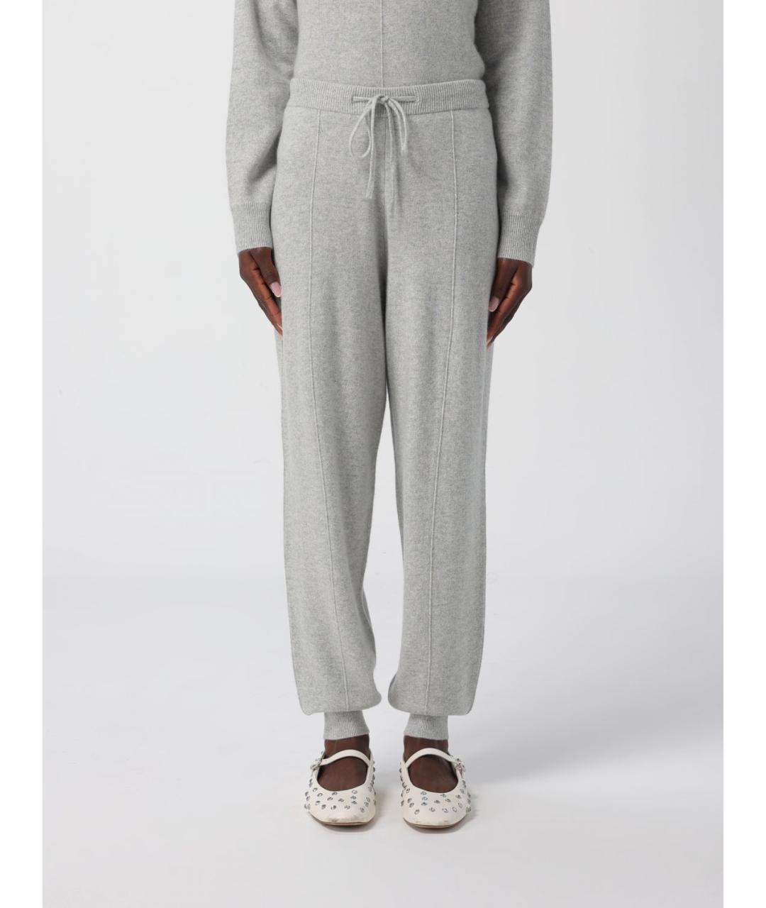 HUGO BOSS Серые шерстяные прямые брюки, фото 5