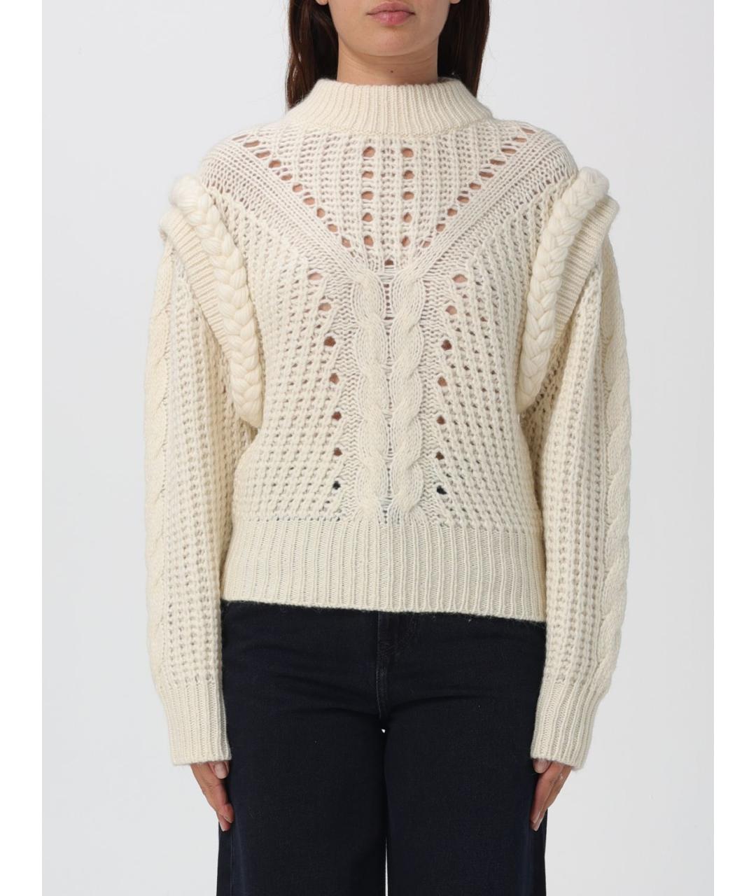 HUGO BOSS Белый шерстяной джемпер / свитер, фото 4