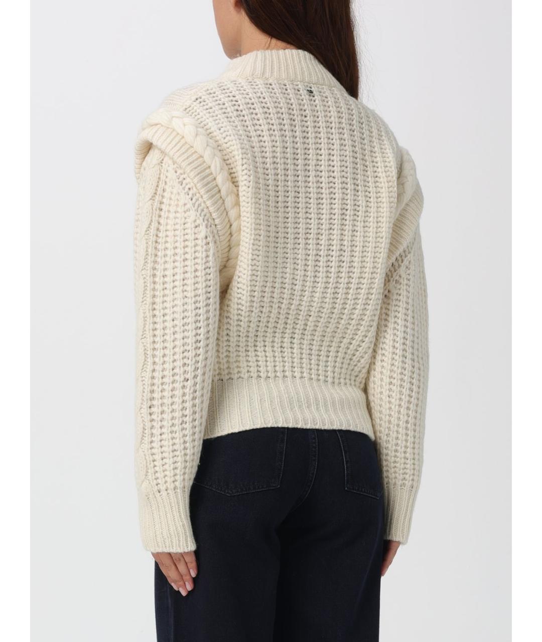 HUGO BOSS Белый шерстяной джемпер / свитер, фото 2