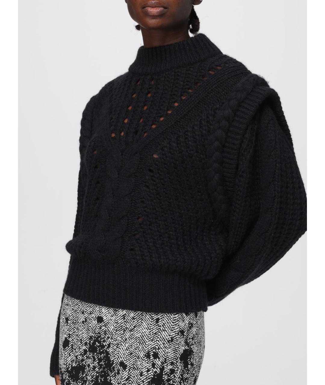 HUGO BOSS Черный шерстяной джемпер / свитер, фото 3