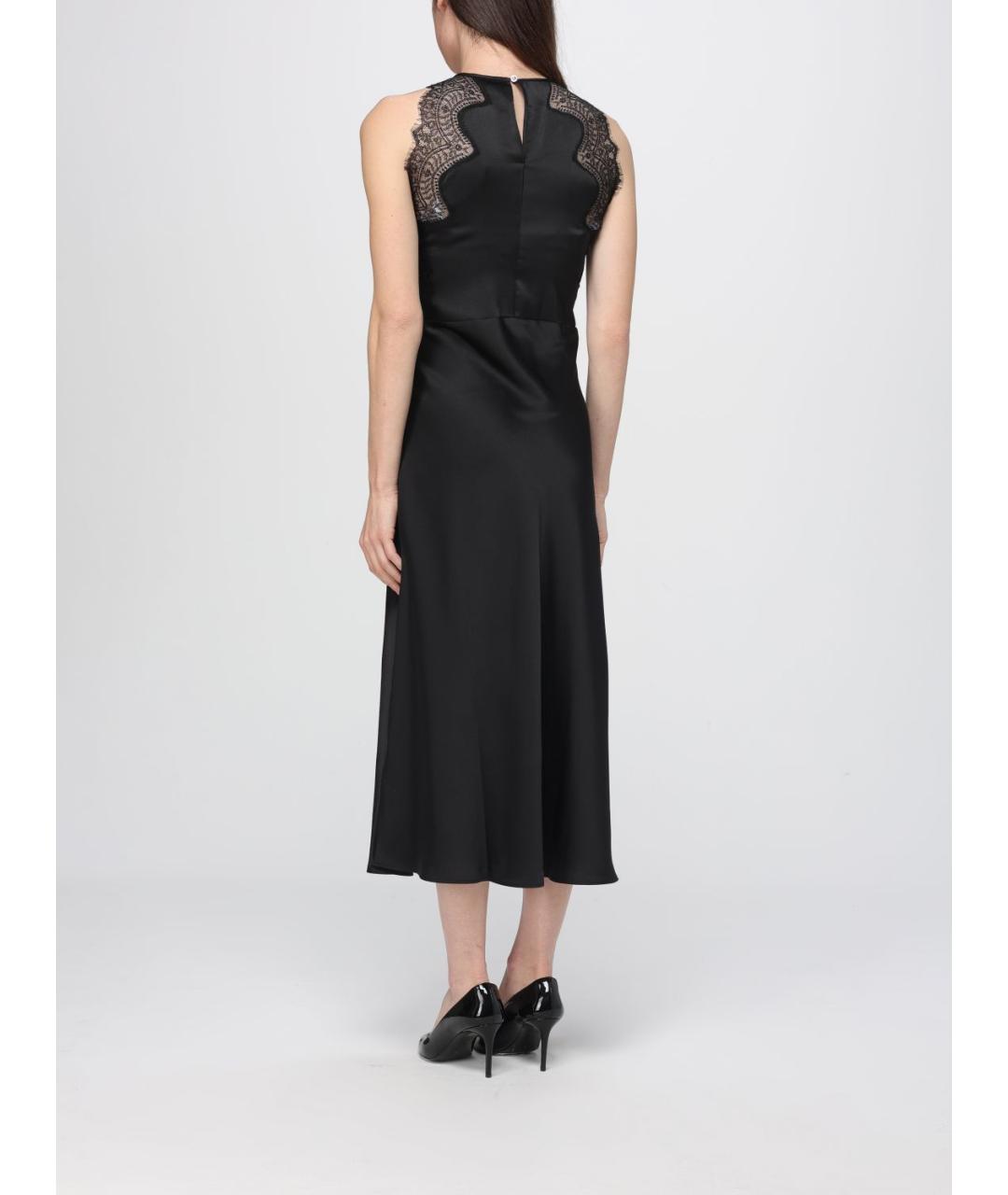 HUGO BOSS Черное полиэстеровое вечернее платье, фото 2