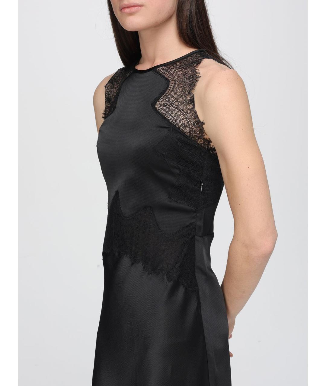 HUGO BOSS Черное полиэстеровое вечернее платье, фото 3