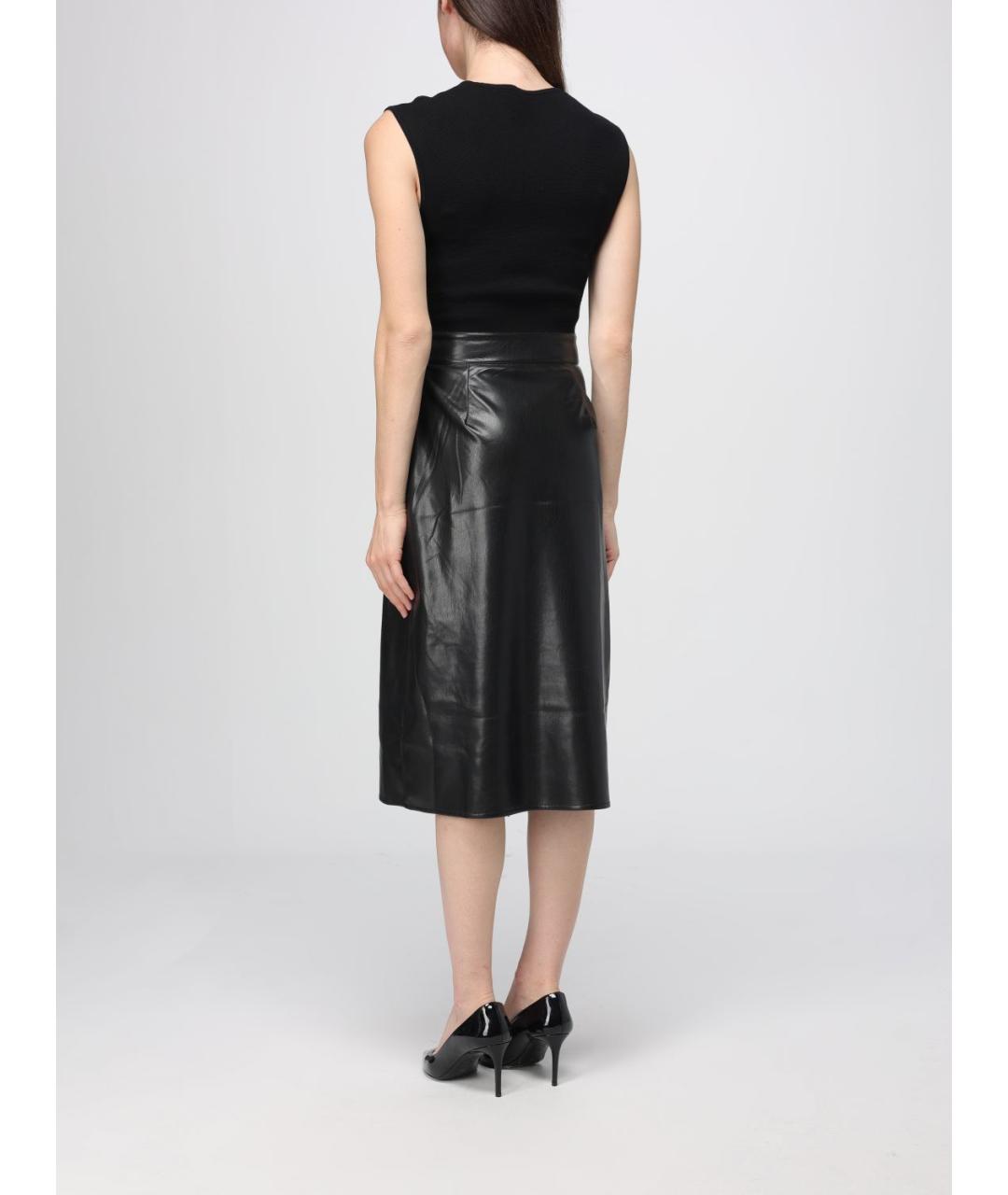 HUGO BOSS Черное полиэстеровое повседневное платье, фото 3