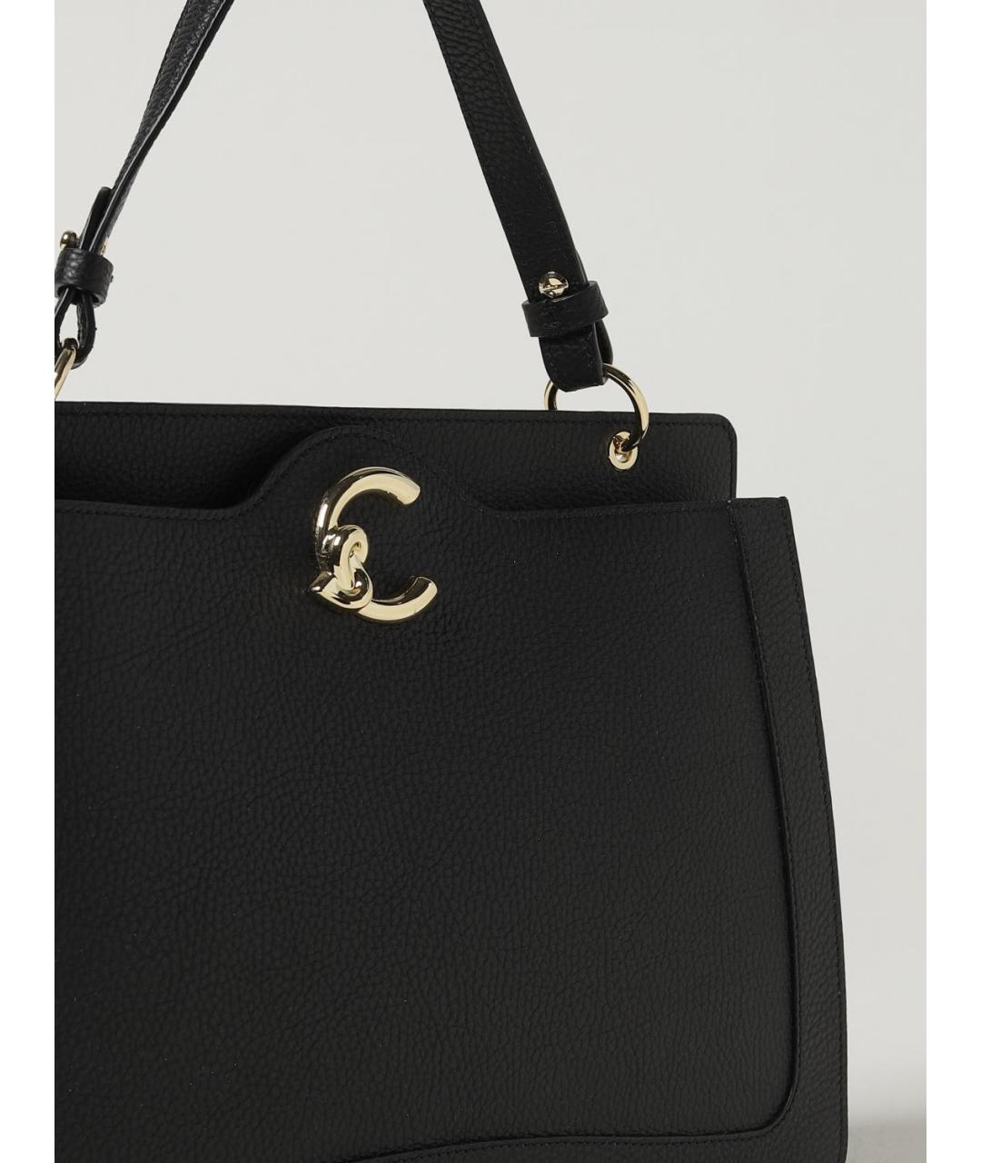 COCCINELLE Черная кожаная сумка тоут, фото 3