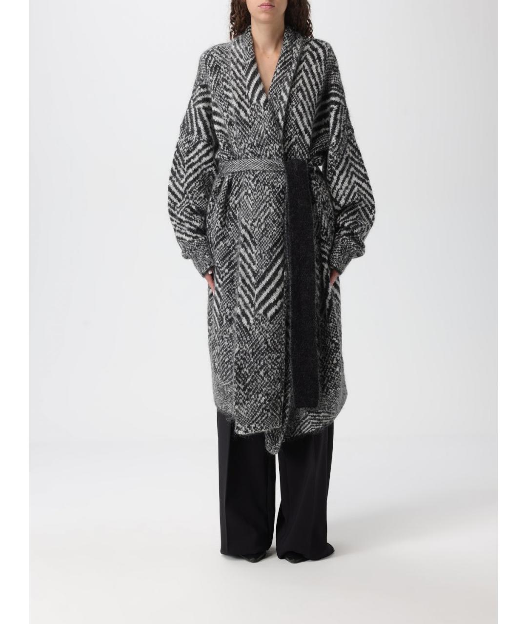 HUGO BOSS Серый шерстяной кардиган, фото 2