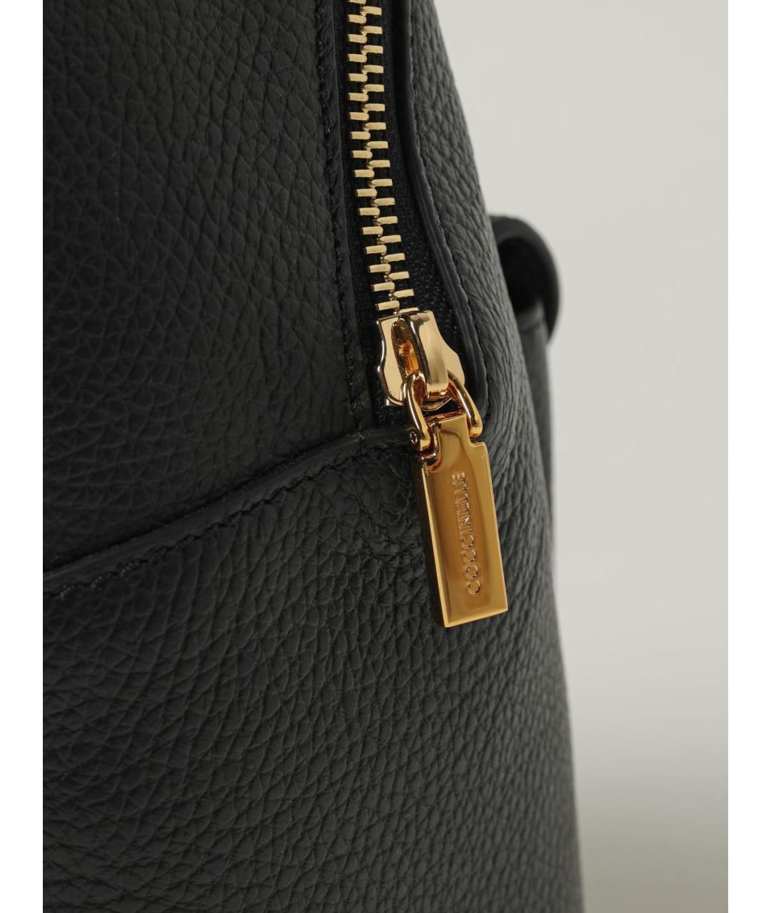 COCCINELLE Черный кожаный рюкзак, фото 3