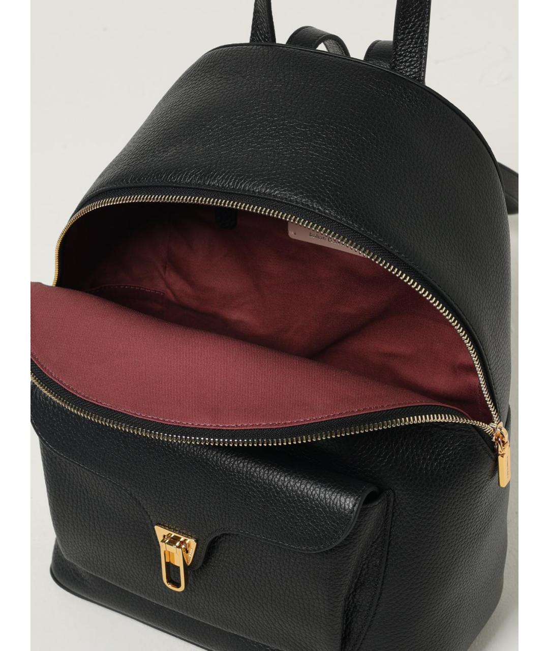 COCCINELLE Черный кожаный рюкзак, фото 4