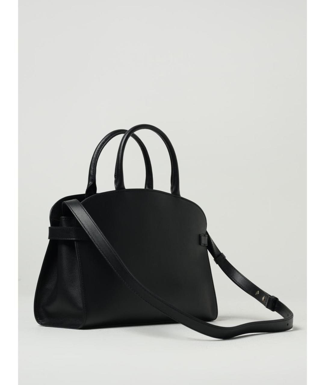 COCCINELLE Черная кожаная сумка тоут, фото 2