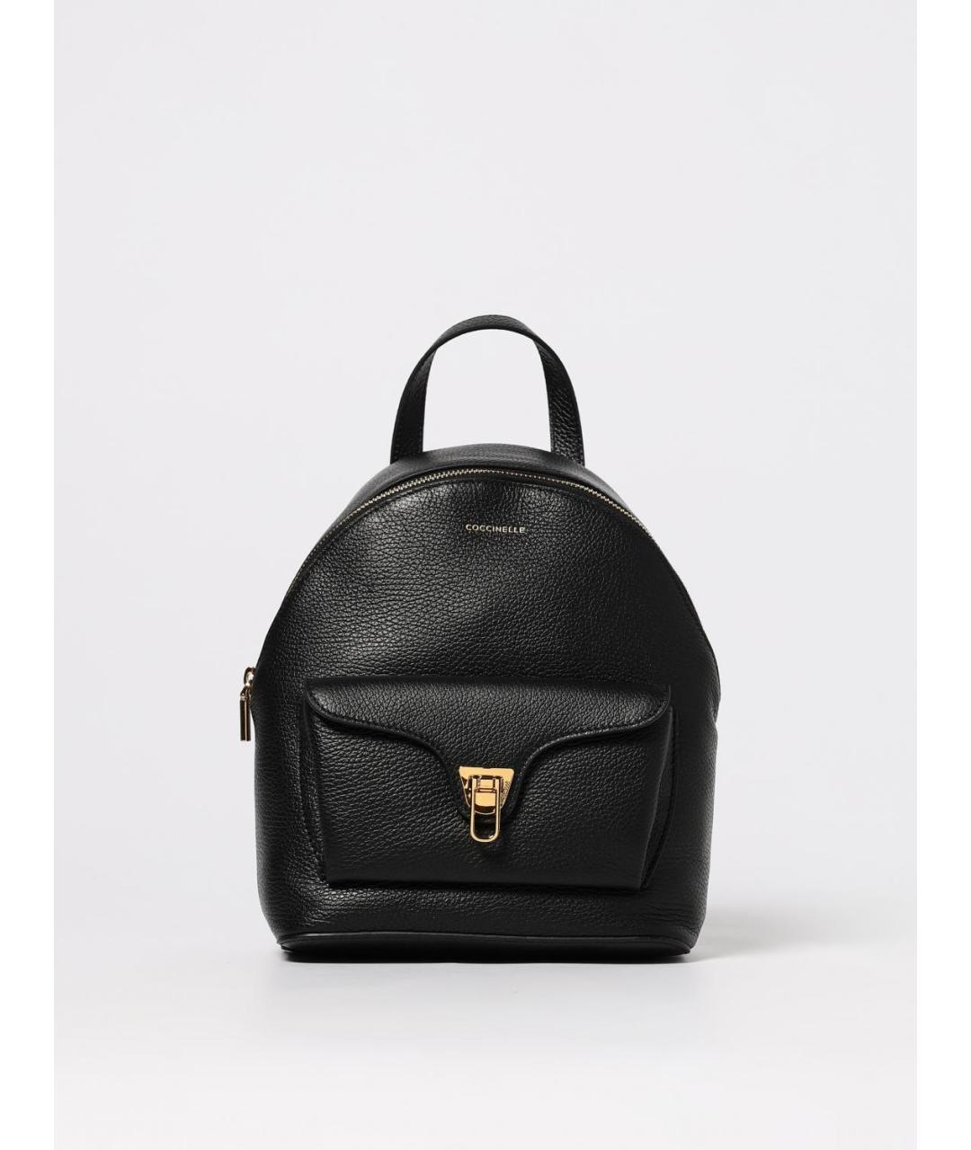 COCCINELLE Черный кожаный рюкзак, фото 5