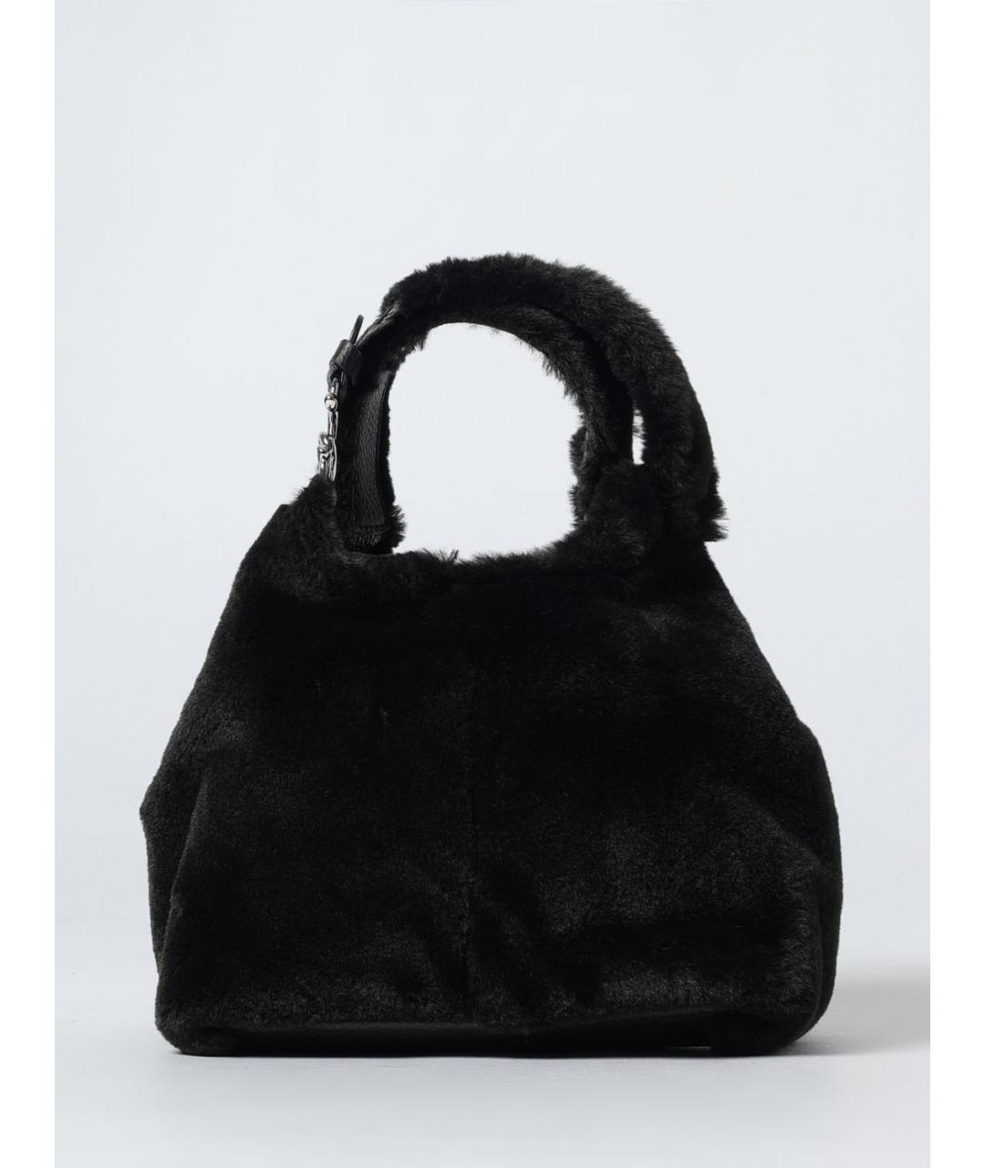 COCCINELLE Черная синтетическая сумка через плечо, фото 4