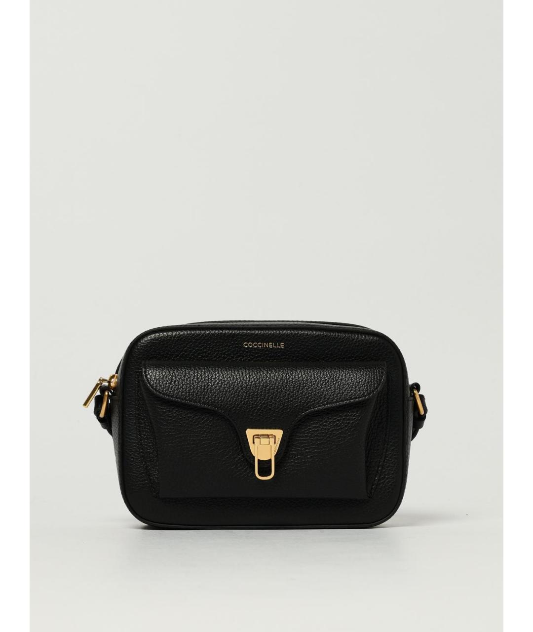 COCCINELLE Черная кожаная сумка через плечо, фото 4
