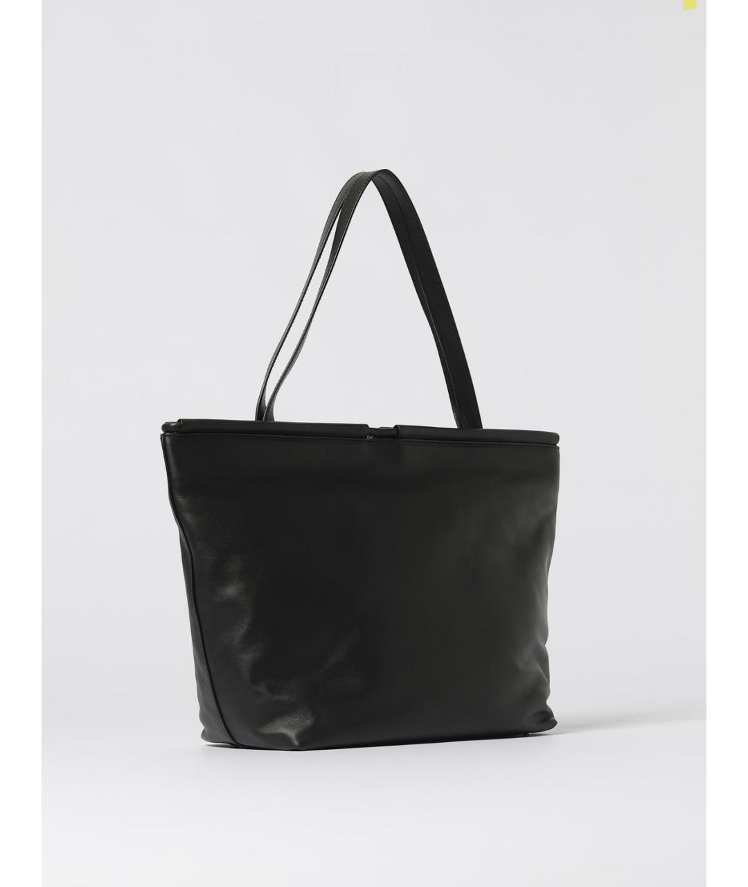 COCCINELLE Черная кожаная сумка тоут, фото 2