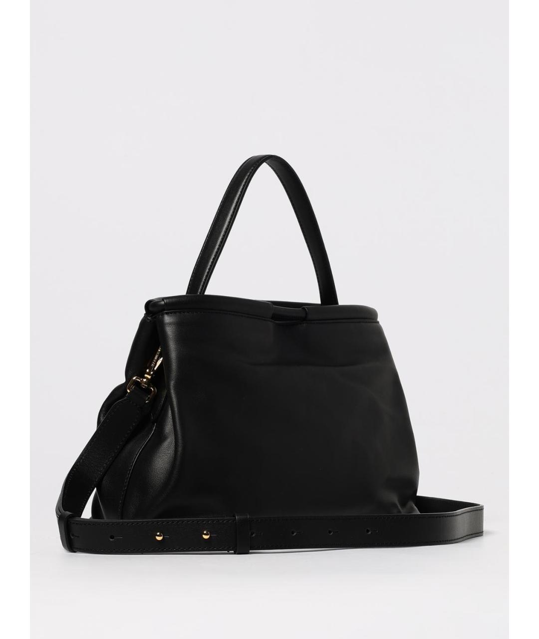 COCCINELLE Черная кожаная сумка тоут, фото 2