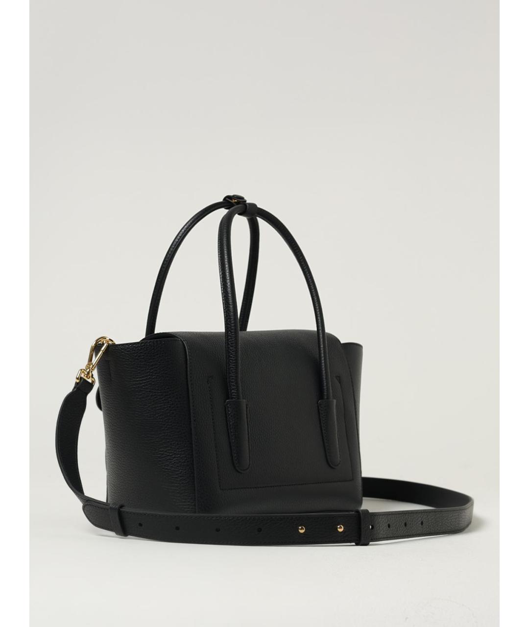 COCCINELLE Черная кожаная сумка тоут, фото 2