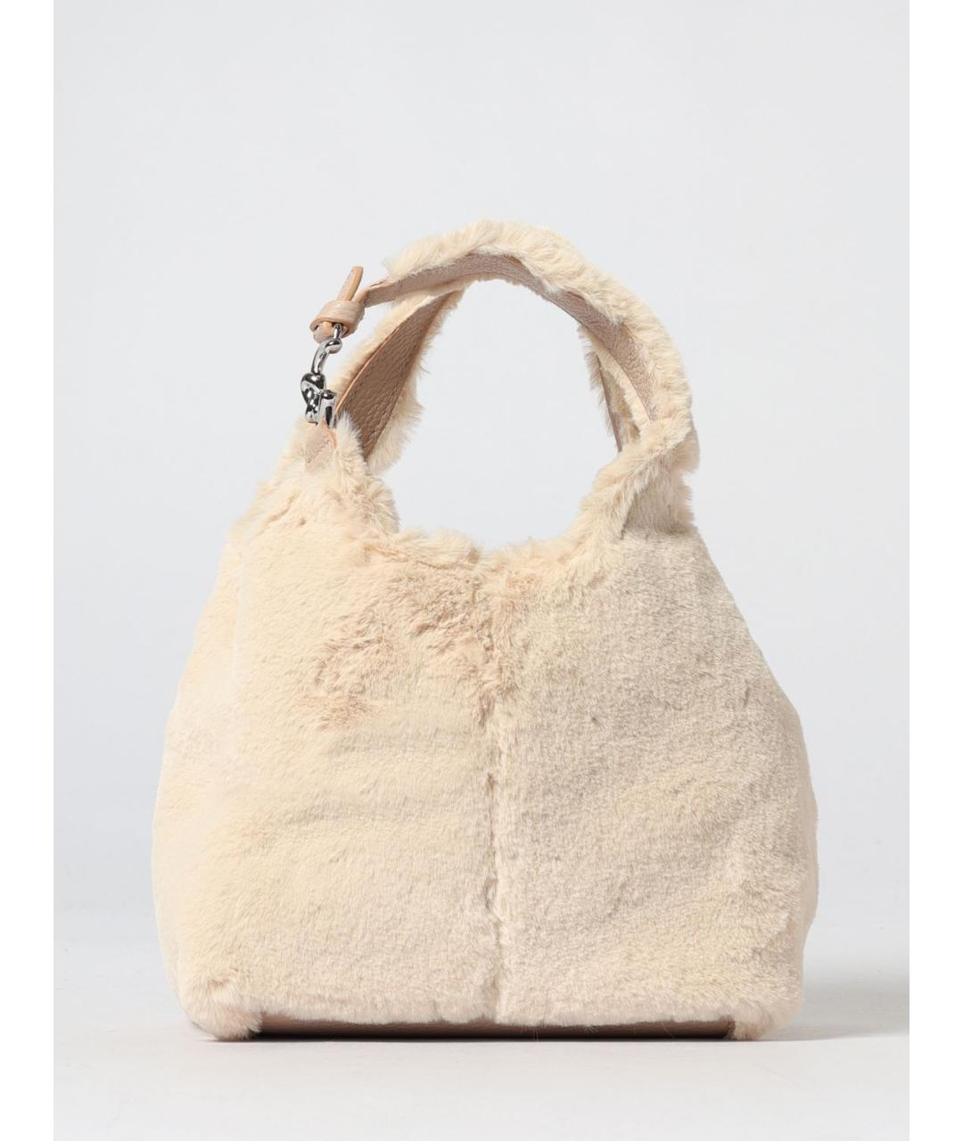 COCCINELLE Бежевая синтетическая сумка тоут, фото 4