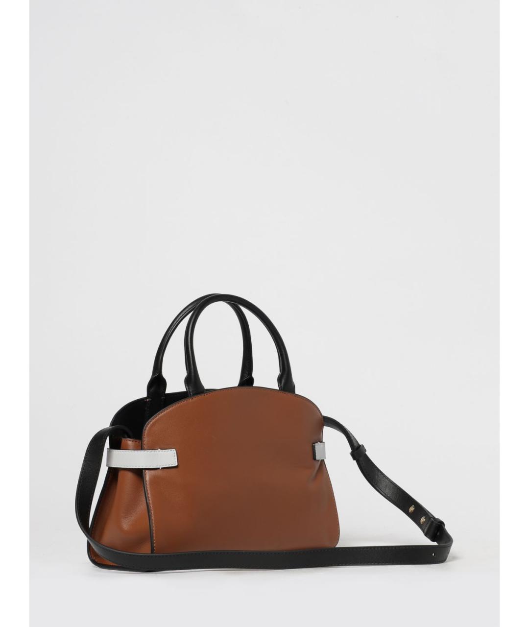 COCCINELLE Коричневая кожаная сумка тоут, фото 2