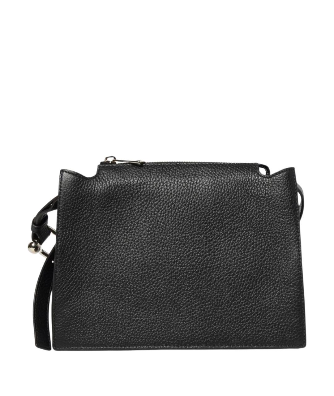 FURLA Черная кожаная сумка через плечо, фото 1