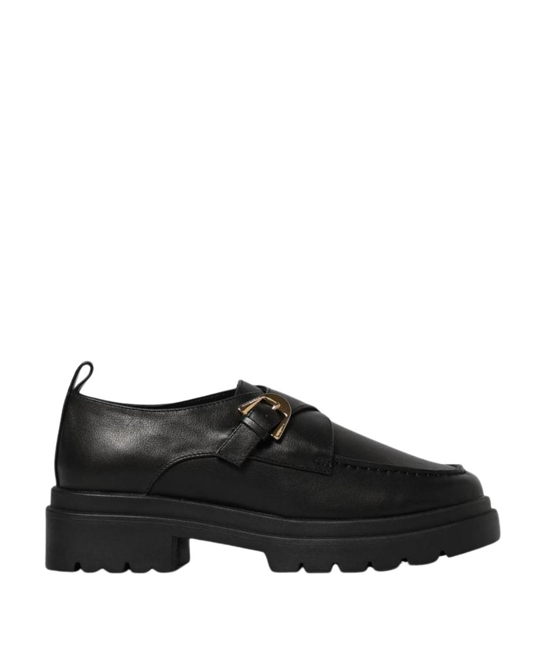 COCCINELLE Черные кожаные ботинки, фото 1