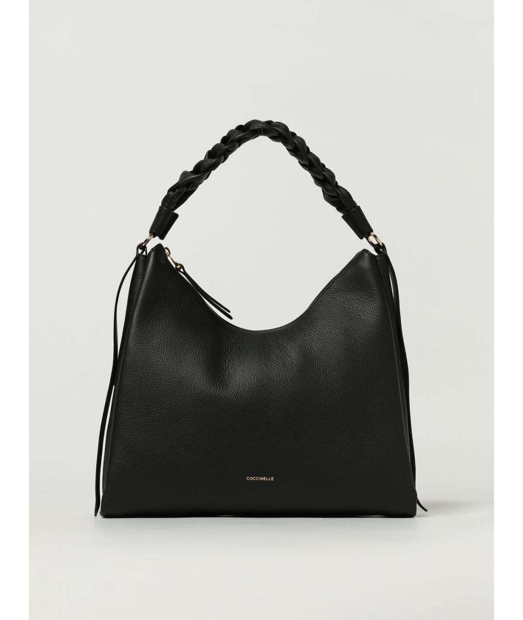 COCCINELLE Черная кожаная сумка через плечо, фото 4