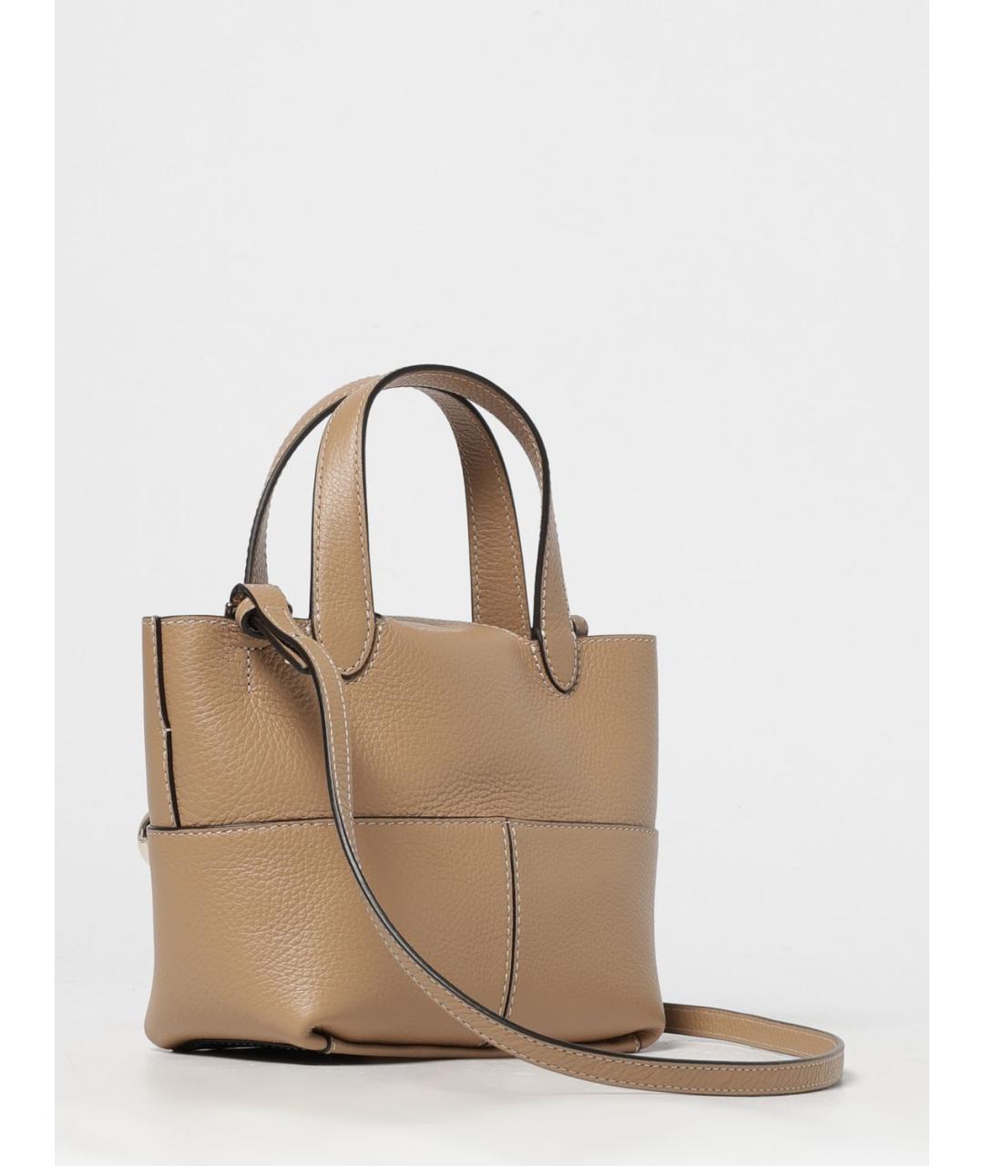 FURLA Бежевая кожаная сумка тоут, фото 2