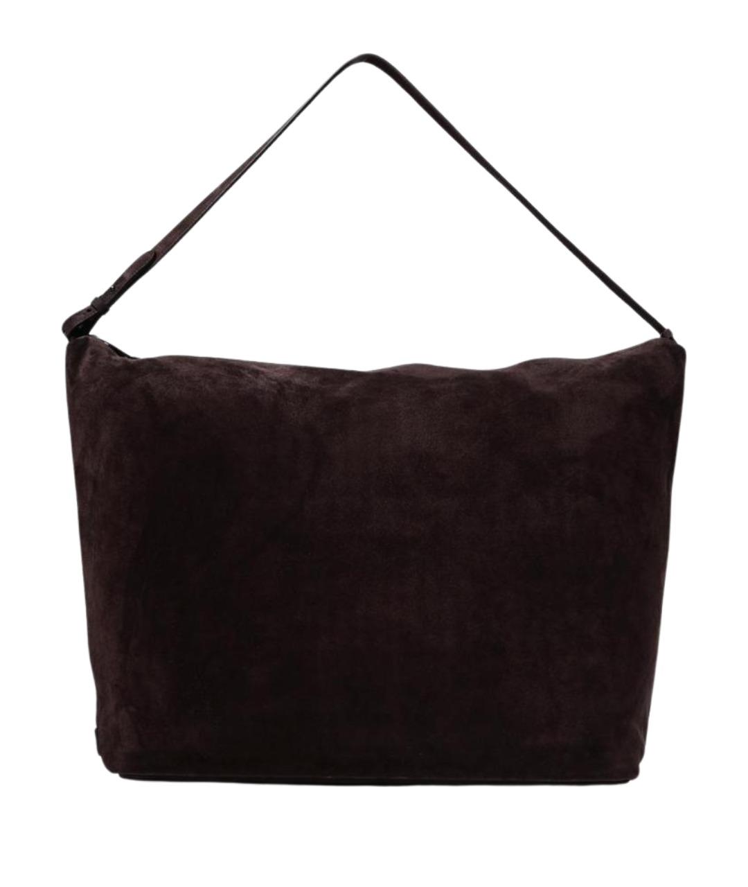 EMPORIO ARMANI Коричневая кожаная сумка через плечо, фото 1