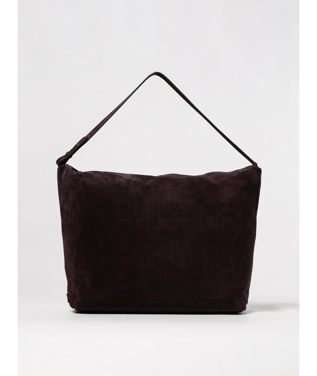 EMPORIO ARMANI Коричневая кожаная сумка через плечо, фото 4