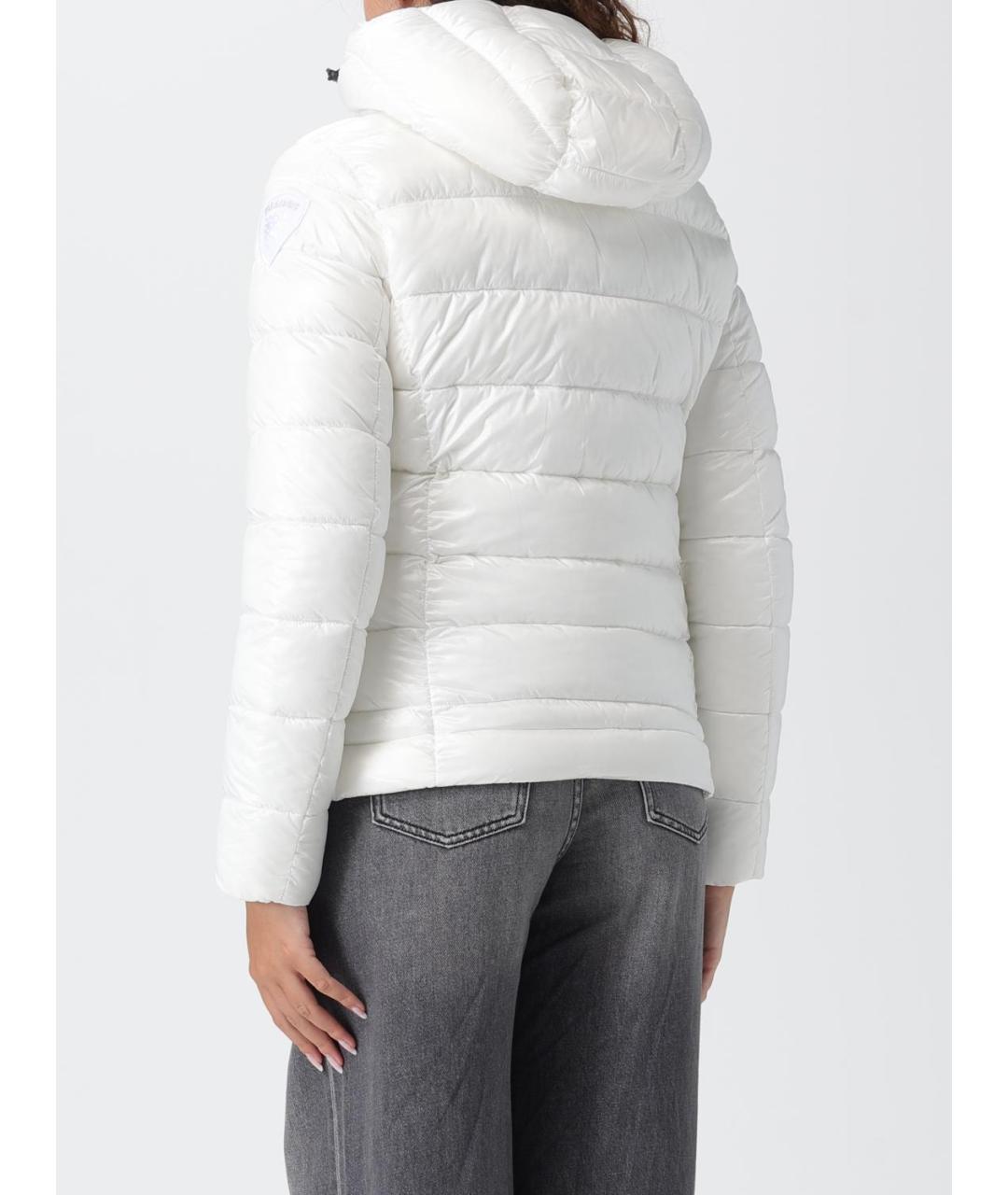 BLAUER Белый полиамидовый пуховик, фото 3