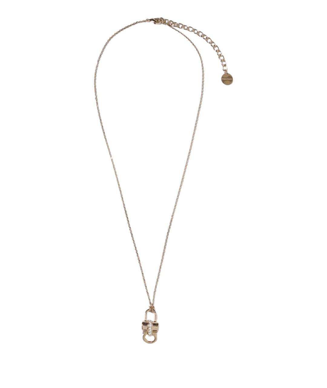 FERRAGAMO Золотая металлическая подвеска, фото 1