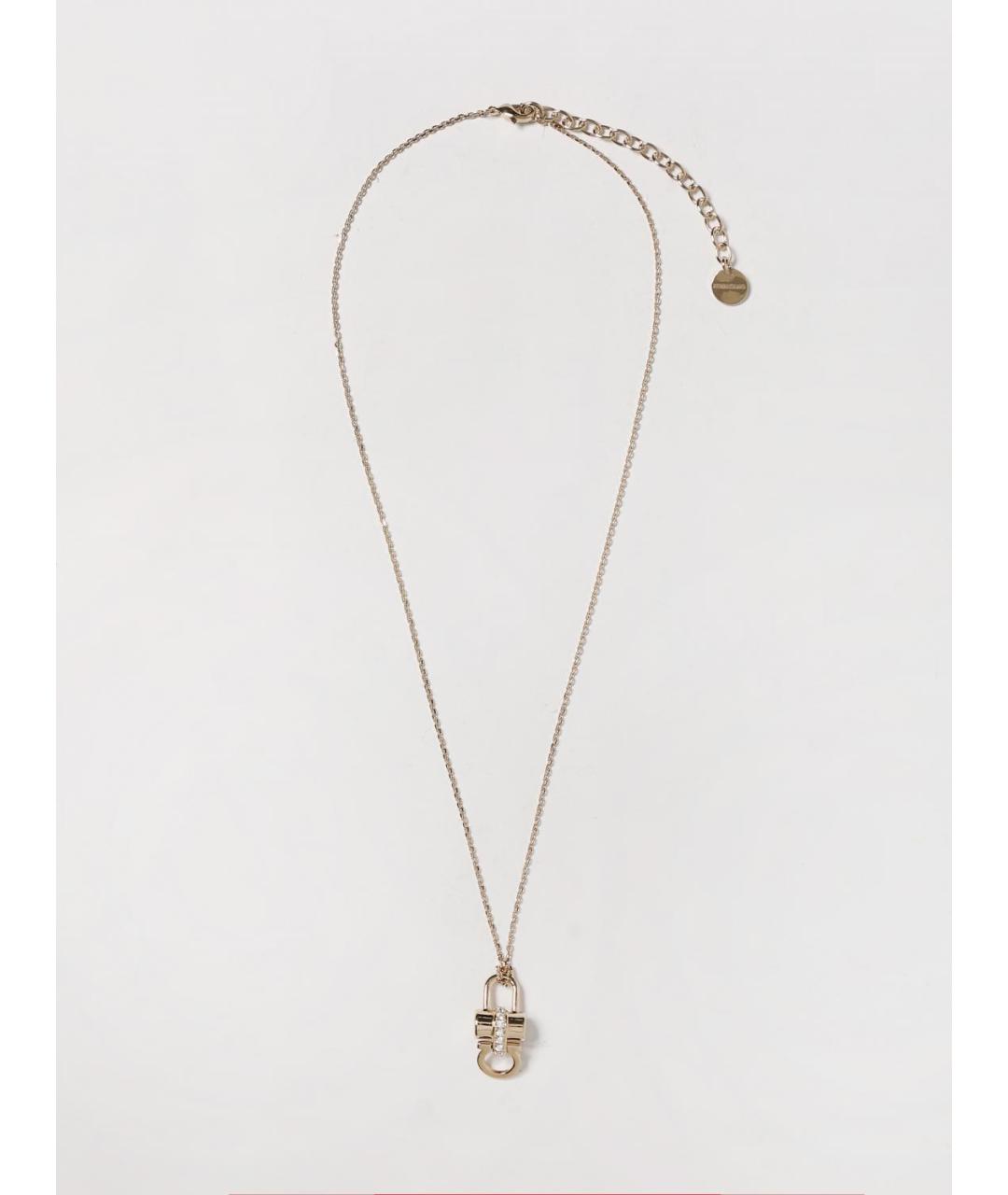 FERRAGAMO Золотая металлическая подвеска, фото 3