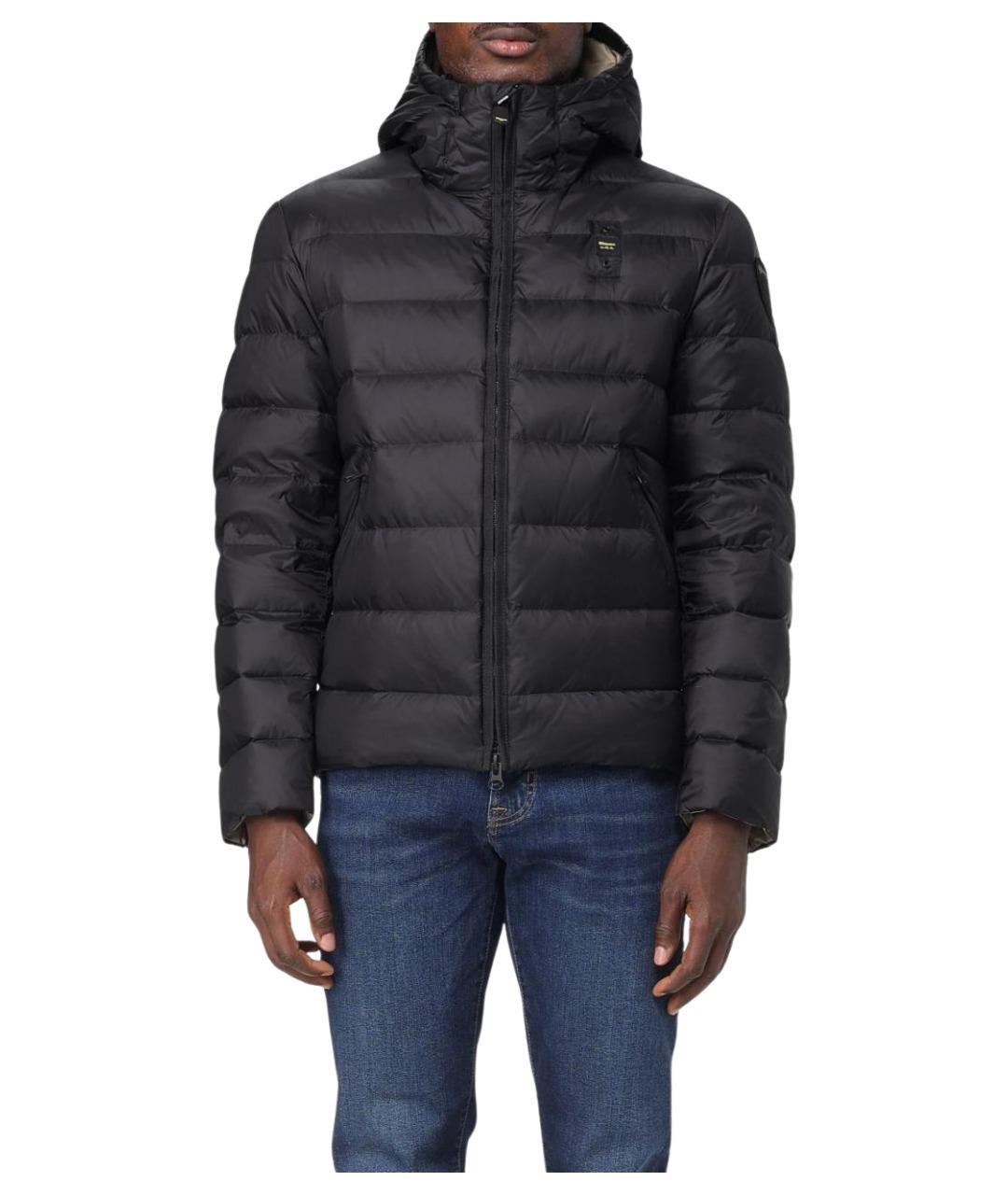 BLAUER Черная полиэстеровая куртка, фото 1