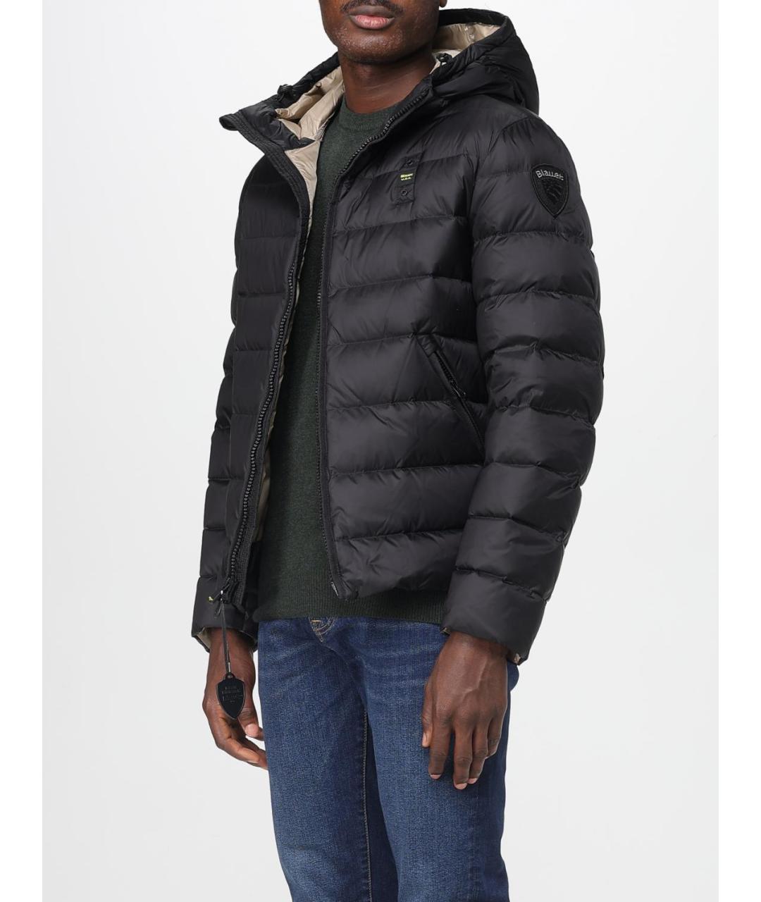 BLAUER Черная полиэстеровая куртка, фото 3