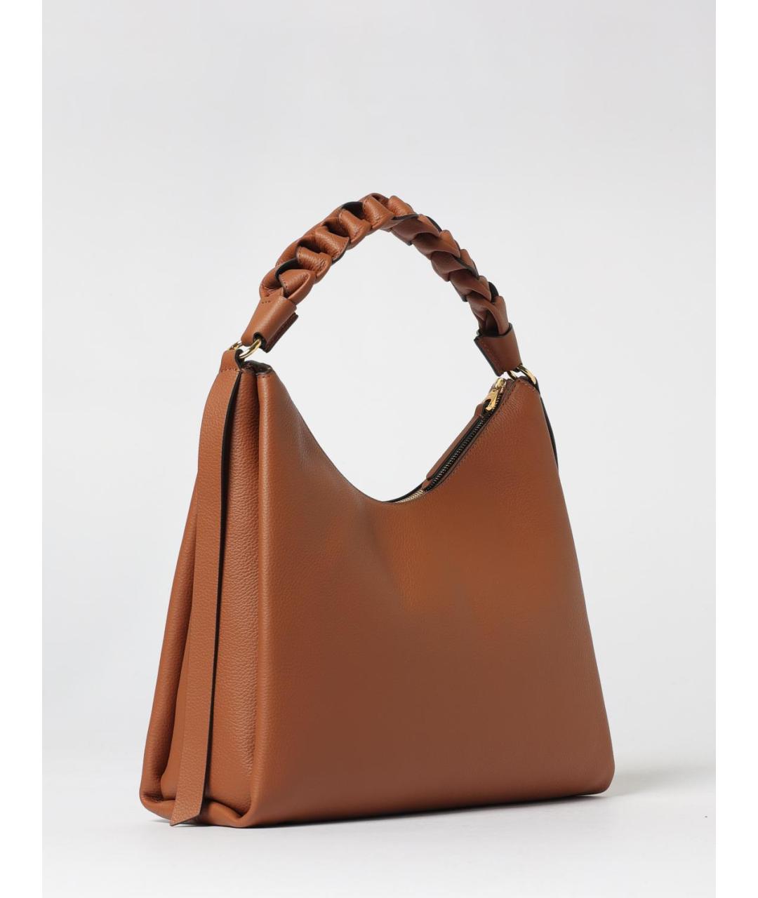 COCCINELLE Коричневая кожаная сумка через плечо, фото 2