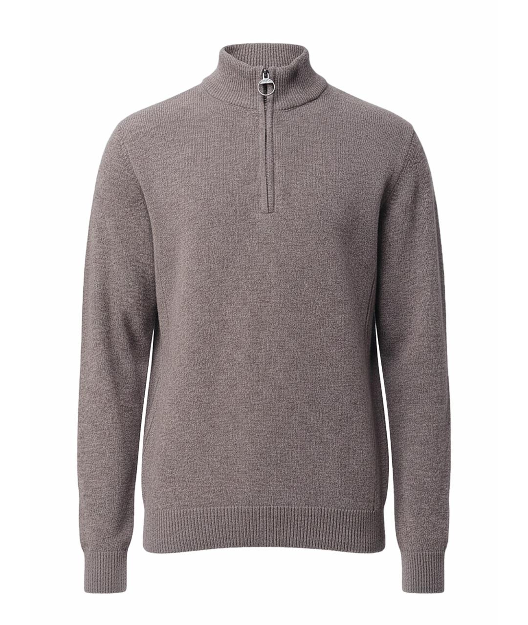 BARBOUR Серый шерстяной джемпер / свитер, фото 1