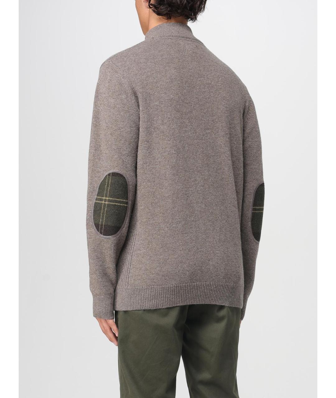 BARBOUR Серый шерстяной джемпер / свитер, фото 2