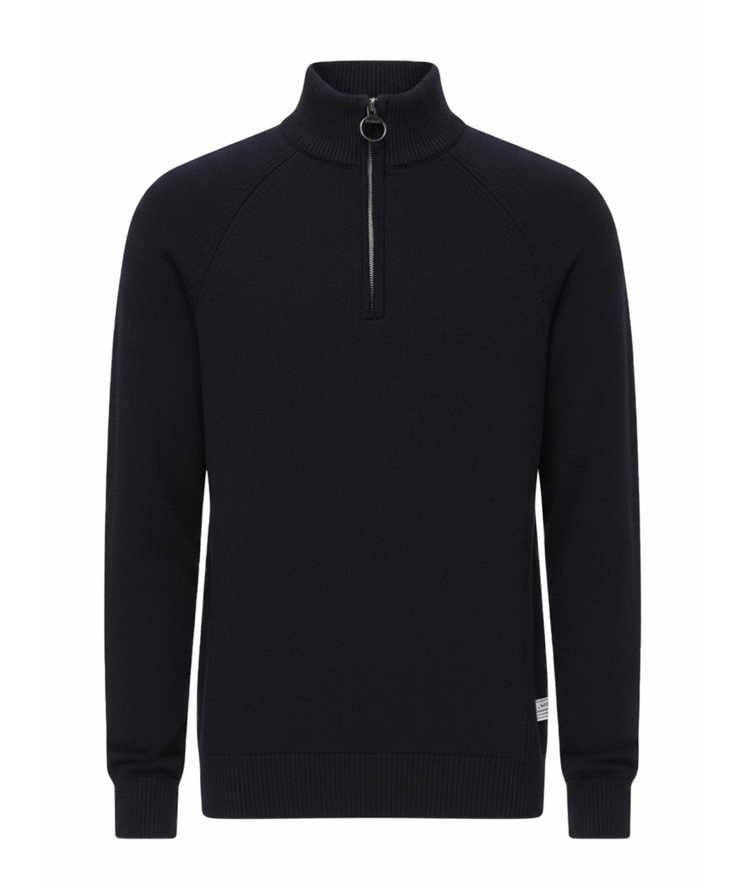 BARBOUR Темно-синий шерстяной джемпер / свитер, фото 1