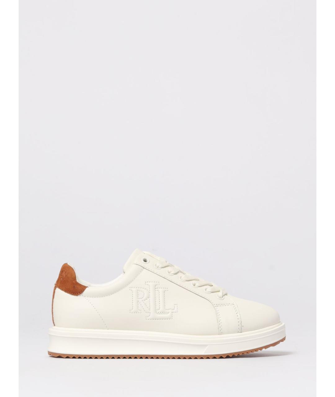 RALPH LAUREN Белые кожаные кеды, фото 4