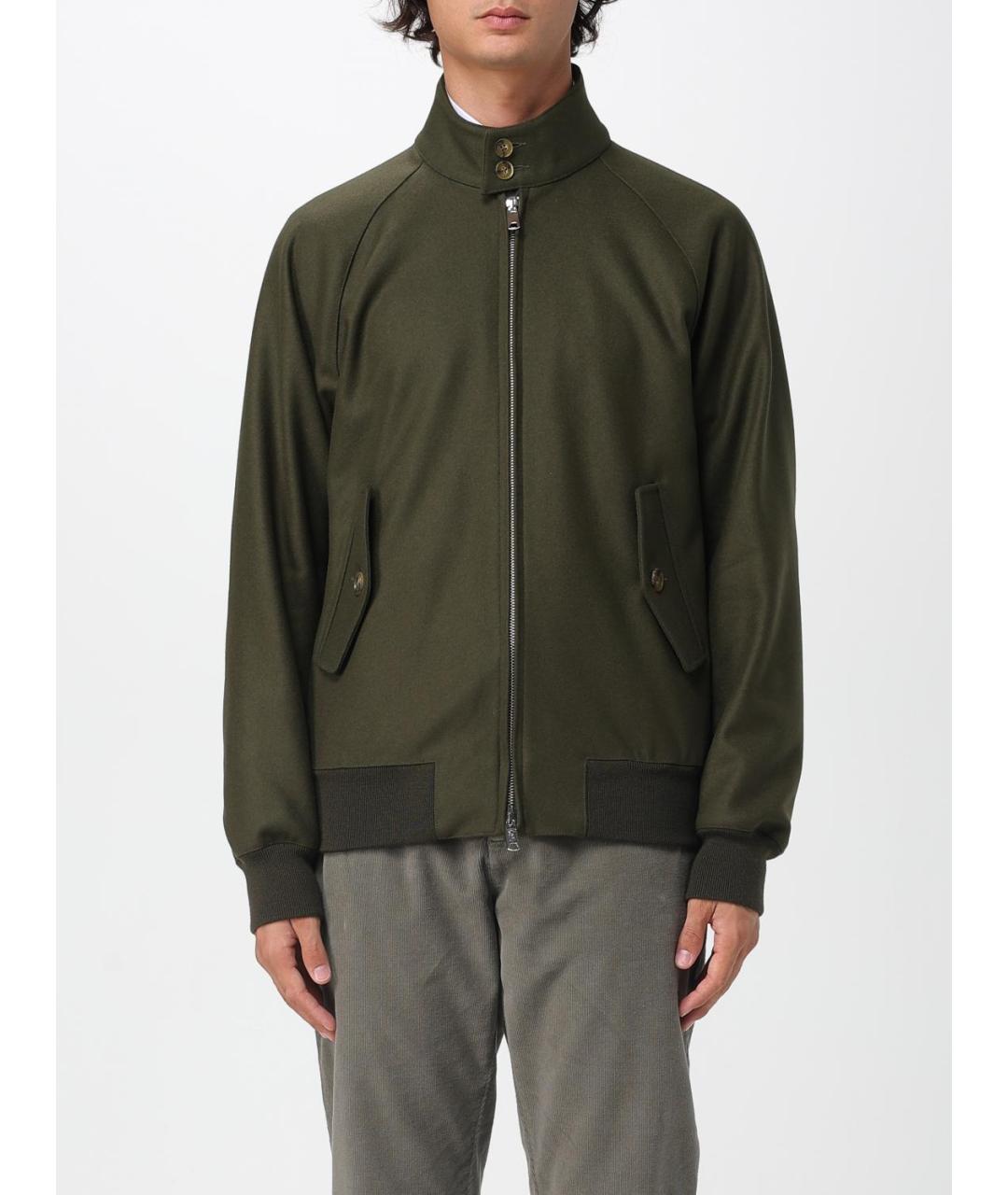 BARACUTA Зеленая шерстяная куртка, фото 2