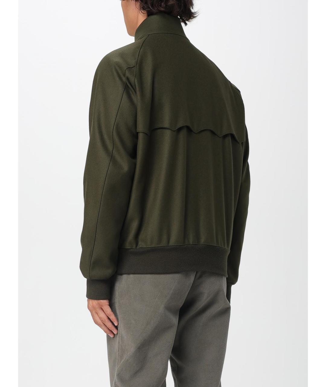 BARACUTA Зеленая шерстяная куртка, фото 3