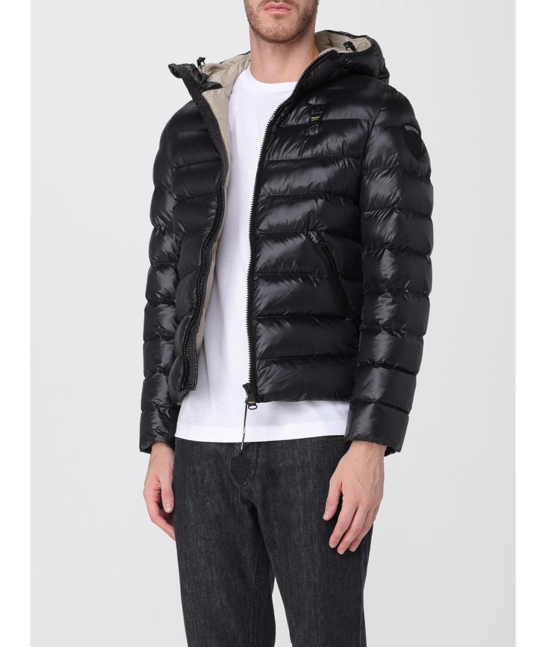 BLAUER Черная полиэстеровая куртка, фото 3