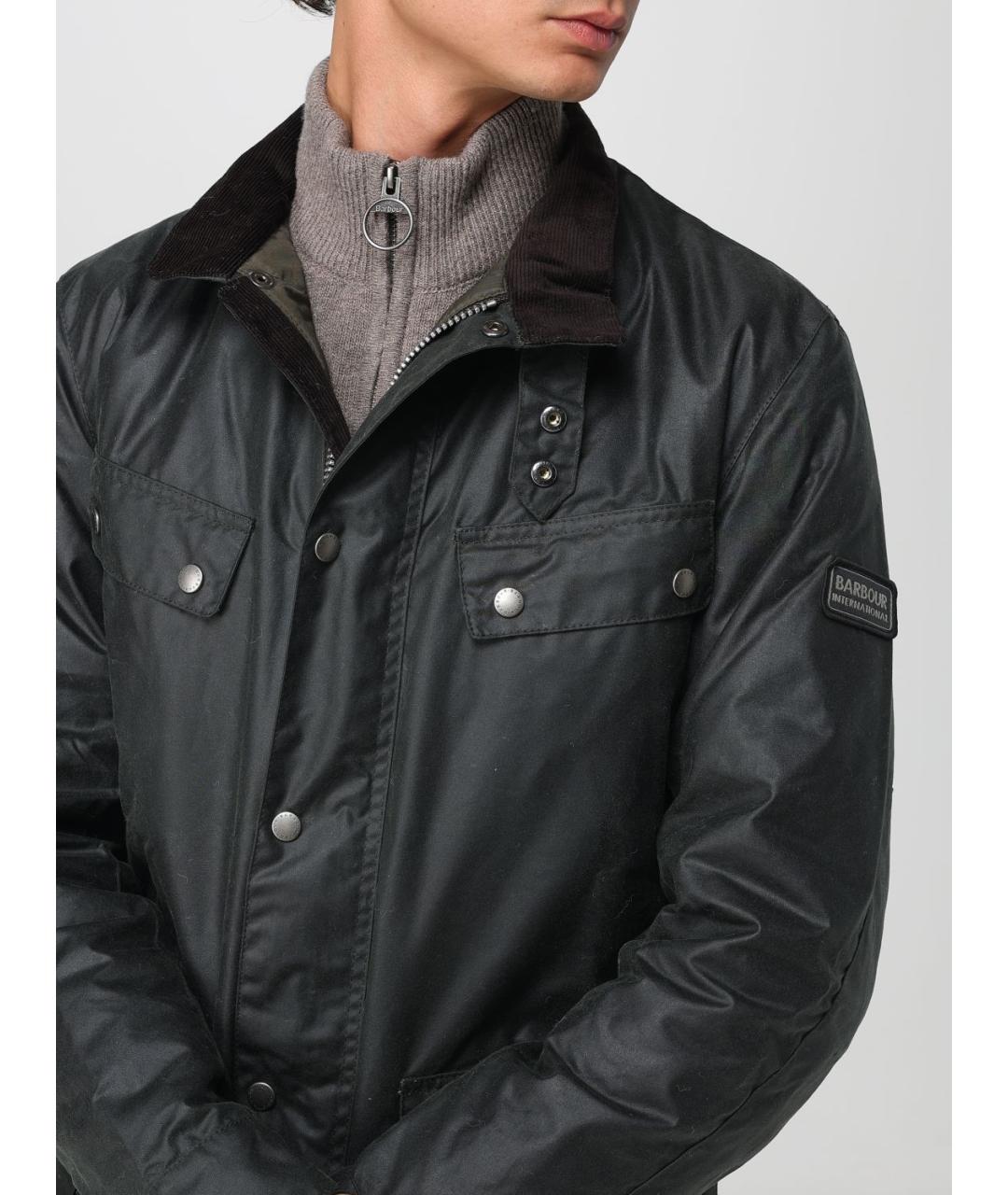 BARBOUR Черная полиамидовая куртка, фото 5