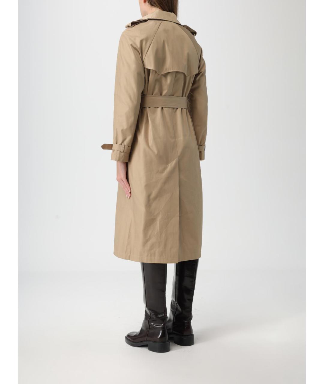 RALPH LAUREN Бежевый хлопковый тренч/плащ, фото 3