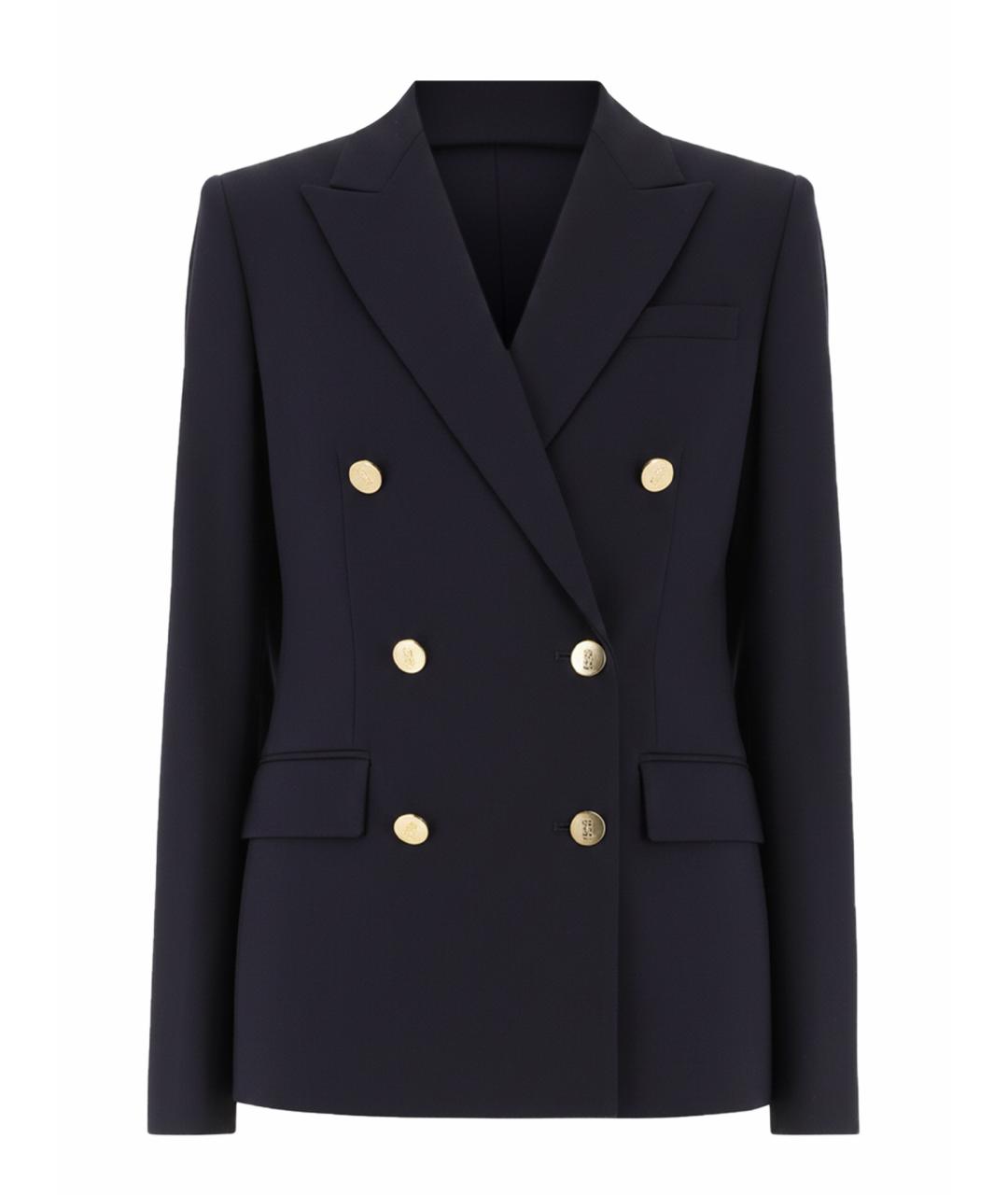 RALPH LAUREN Синий шерстяной жакет/пиджак, фото 1