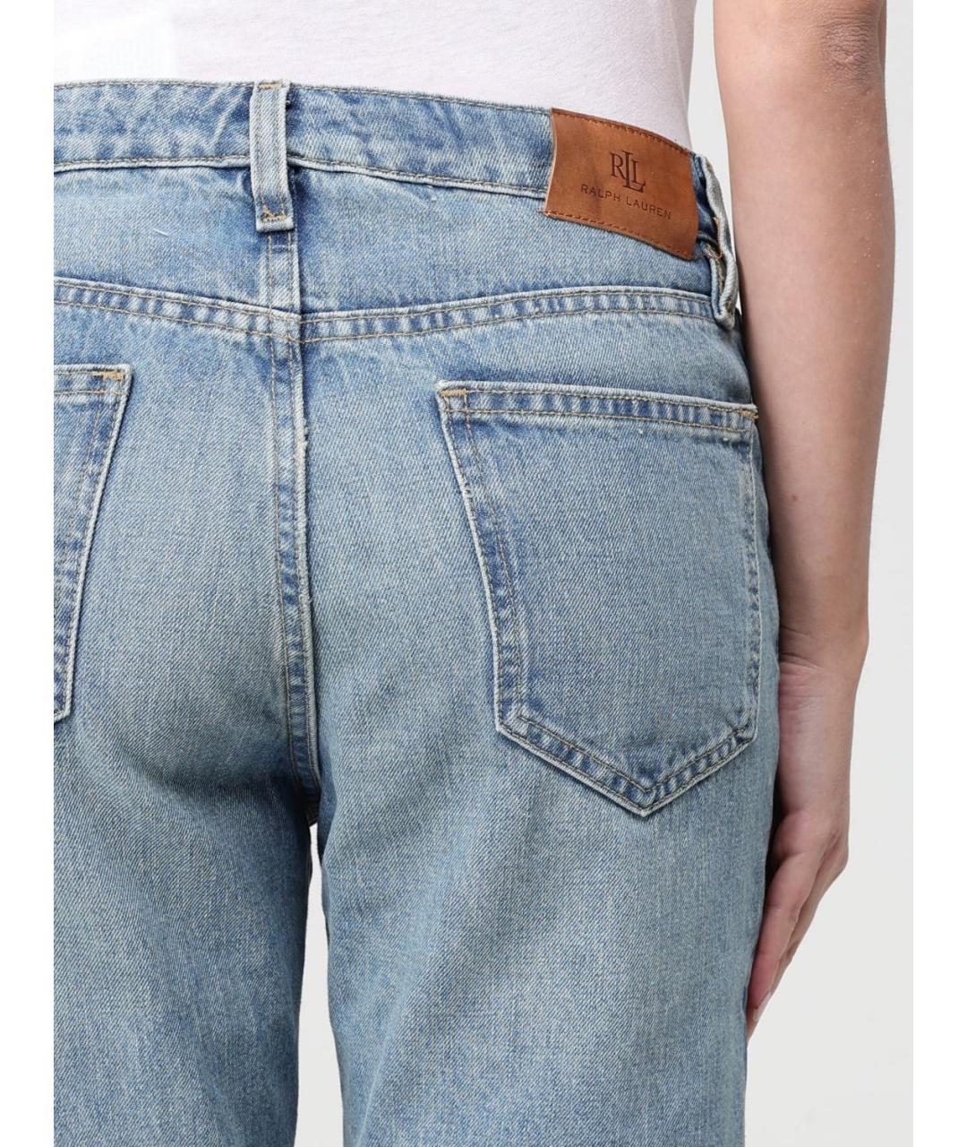 RALPH LAUREN Хлопковые прямые джинсы, фото 3