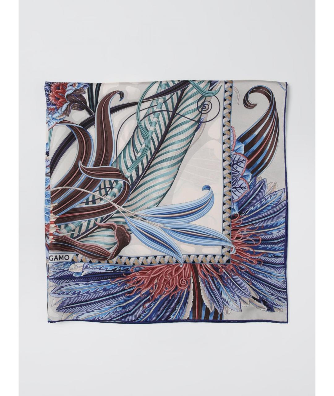 FERRAGAMO Мульти шелковый шарф, фото 4