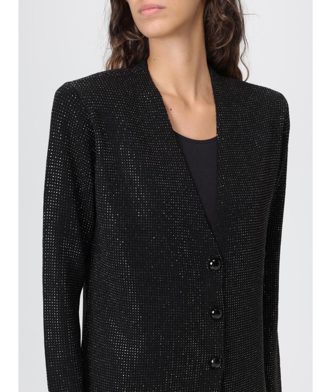 EMPORIO ARMANI Черный шерстяной жакет/пиджак, фото 4