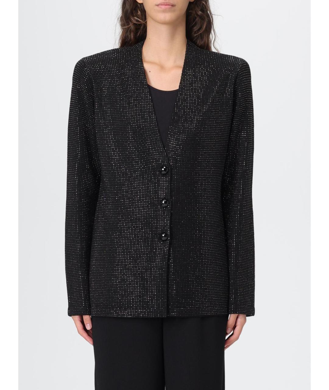 EMPORIO ARMANI Черный шерстяной жакет/пиджак, фото 5