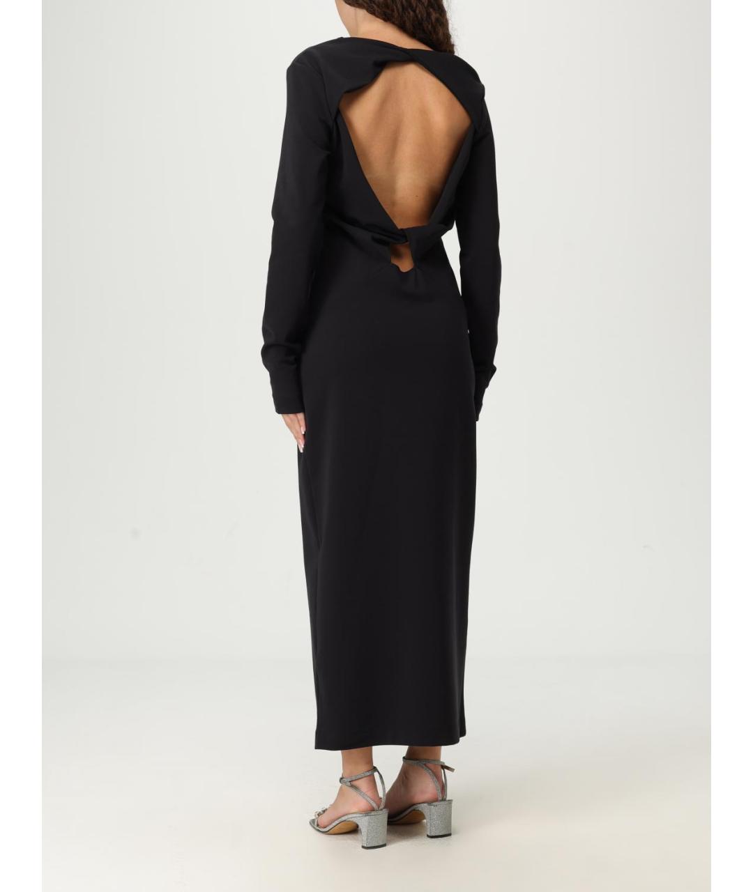 EMPORIO ARMANI Черное полиамидовое вечернее платье, фото 2